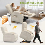 SC Ainley Power Lift Rise and Recline Chair with Massage & Heat for the Elderly