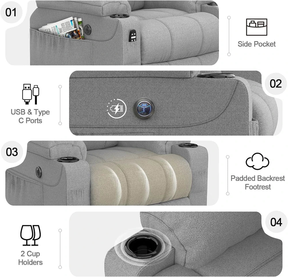 SC STANEL Power Lift Recliner Armchair For Older People