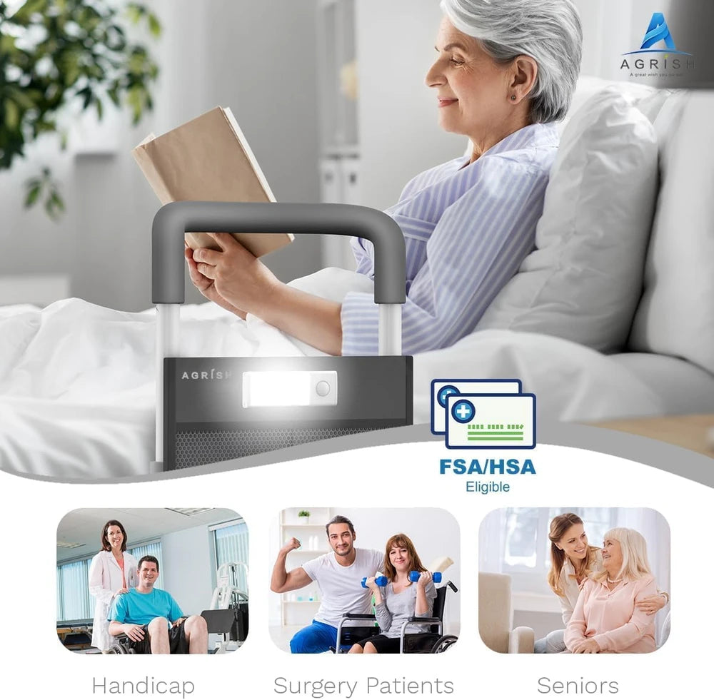 SeniorComfy AGR Heavy-Duty Bed Assist Rail For Seniors, Elderly