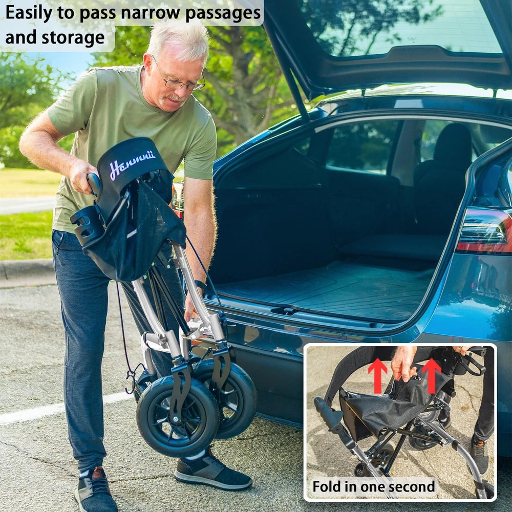 SeniorComfy Hemni All-Terrain Rollator Walker