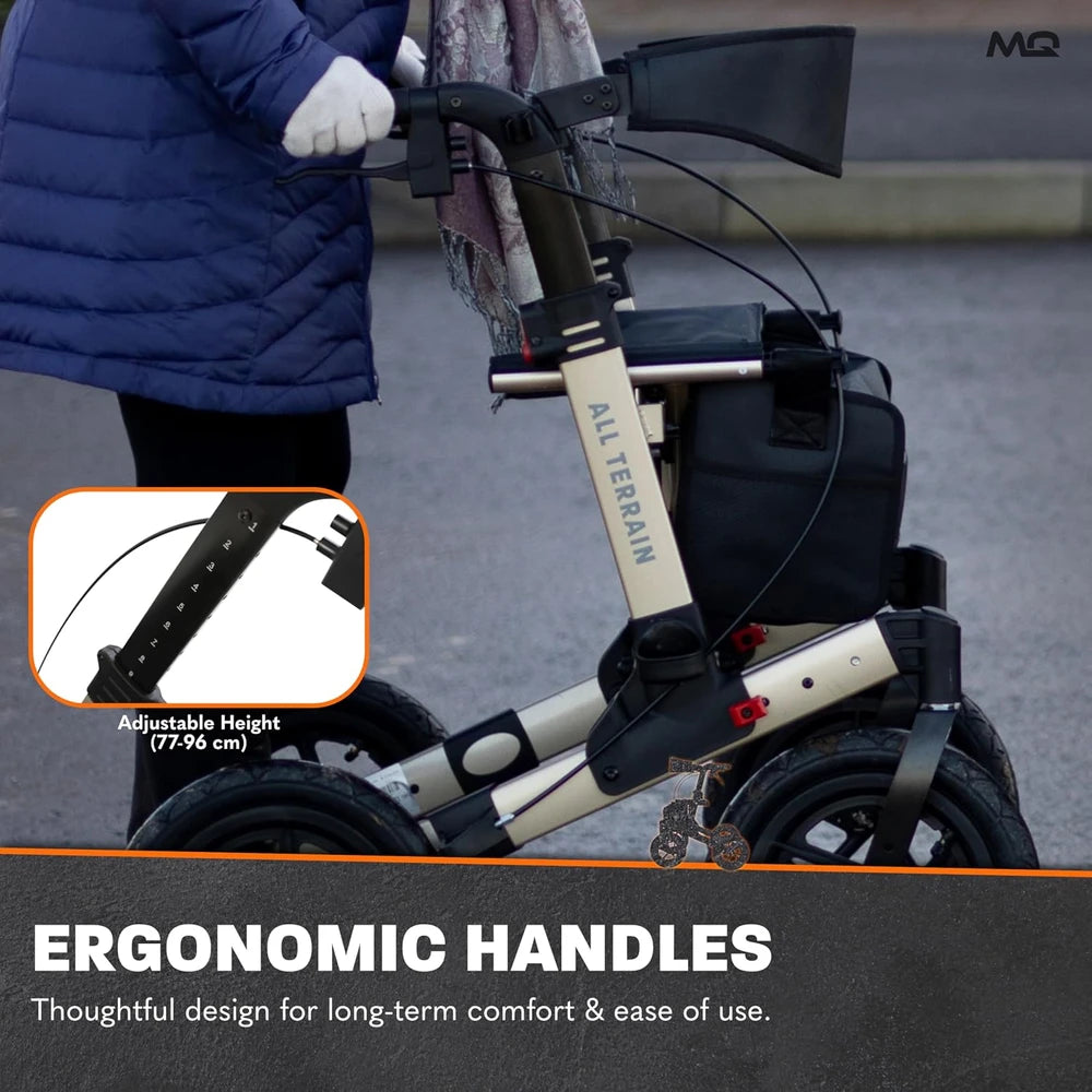 MQ All Terrain Rollator Walker For Seniors, Elderly