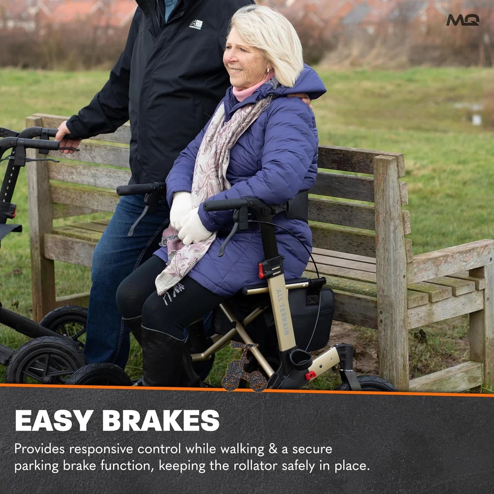 MQ All Terrain Rollator Walker For Seniors, Elderly