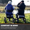 MQ All Terrain Rollator Walker For Seniors, Elderly