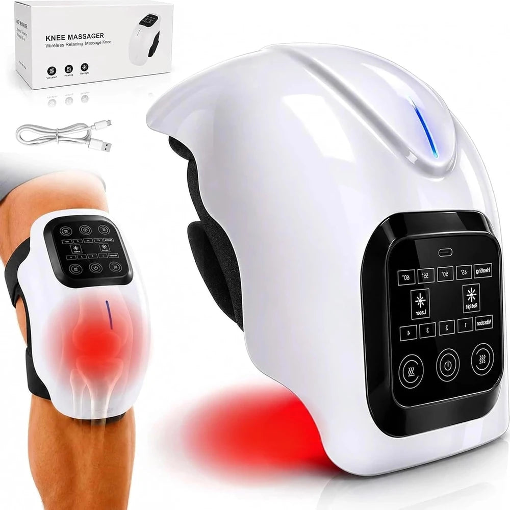 SC Cordless Heated Knee Massager For Knee Pain, Arthritis and Older People