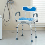 SeniorComfy VEV 360 degree Swivel Adjustable Shower Chair For Seniors, Elderly, Disabled, Injured - 400LBS Capacity