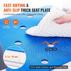SeniorComfy VEV 360 degree Swivel Adjustable Shower Chair For Seniors, Elderly, Disabled, Injured - 400LBS Capacity