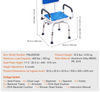 SeniorComfy VEV 360 degree Swivel Adjustable Shower Chair For Seniors, Elderly, Disabled, Injured - 400LBS Capacity