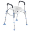 SeniorComfy VEV Adjustable Raised Toilet Seat with Arms with 300 lbs Load Capacity For Seniors, Elderly, Handicap, Disabled