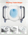 SeniorComfy VEV Adjustable Raised Toilet Seat with Arms with 300 lbs Load Capacity For Seniors, Elderly, Handicap, Disabled