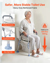 SeniorComfy VEV Adjustable Raised Toilet Seat with Arms with 300 lbs Load Capacity For Seniors, Elderly, Handicap, Disabled
