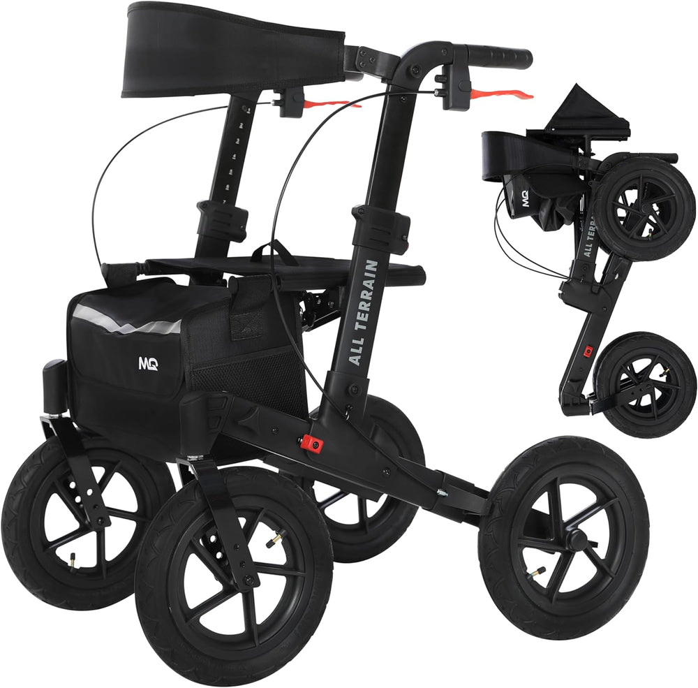 MQ All Terrain Rollator Walker For Seniors, Elderly