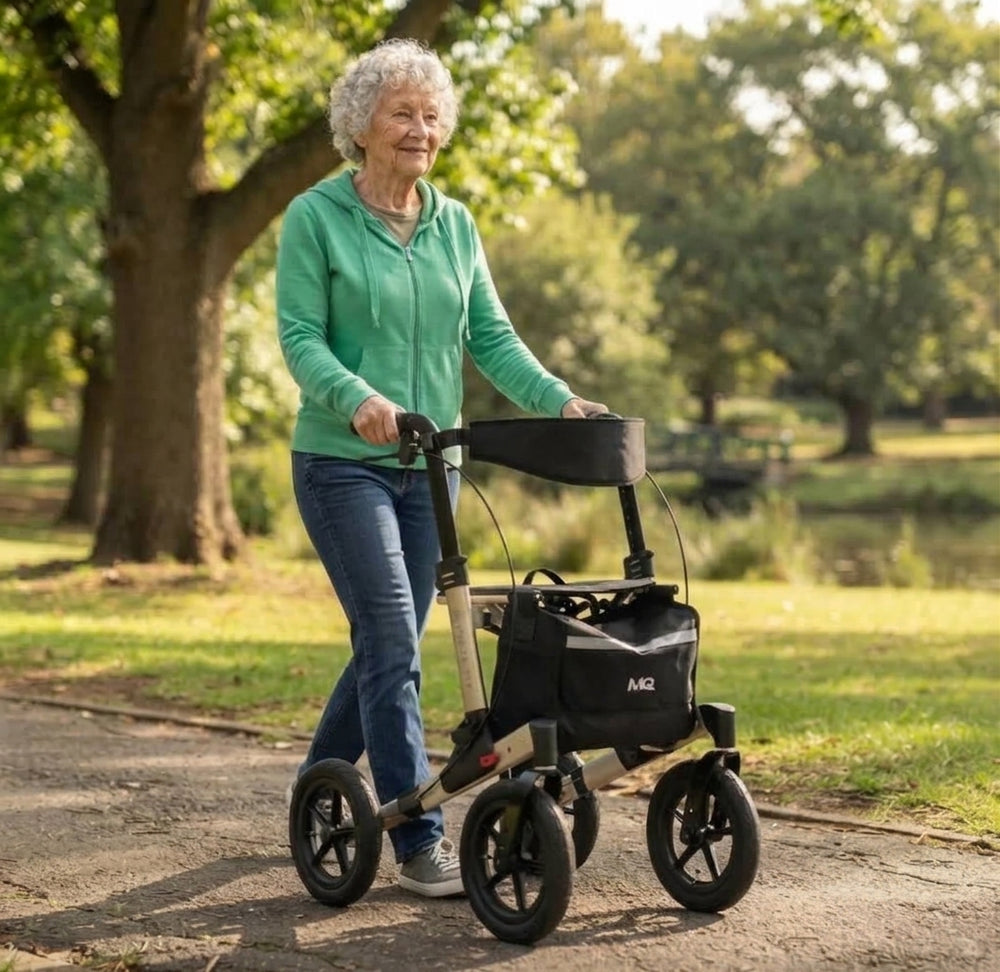 MQ All Terrain Rollator Walker For Seniors, Elderly