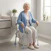 SeniorComfy VEV Adjustable Raised Toilet Seat with Arms with 300 lbs Load Capacity For Seniors, Elderly, Handicap, Disabled