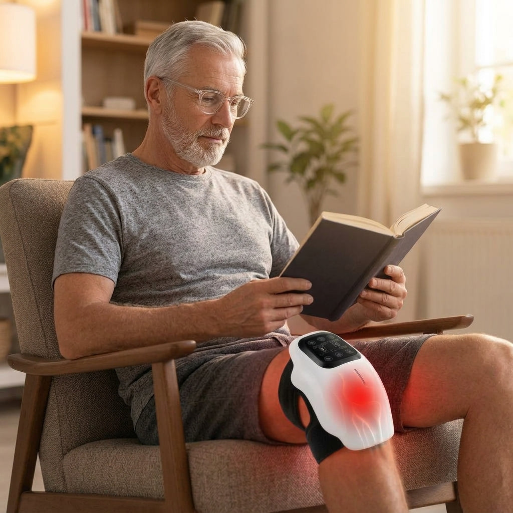 SC Cordless Heated Knee Massager For Knee Pain, Arthritis and Older People