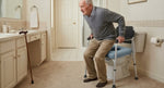 SeniorComfy VEV Freestanding Adjustable Raised Toilet Seat with frame for Seniors, Elderly and Post Hip & Knee Surgery Recovery