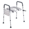 SeniorComfy VEV Freestanding Adjustable Raised Toilet Seat with frame for Seniors, Elderly and Post Hip & Knee Surgery Recovery