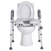 SeniorComfy VEV Freestanding Adjustable Raised Toilet Seat with frame for Seniors, Elderly and Post Hip & Knee Surgery Recovery