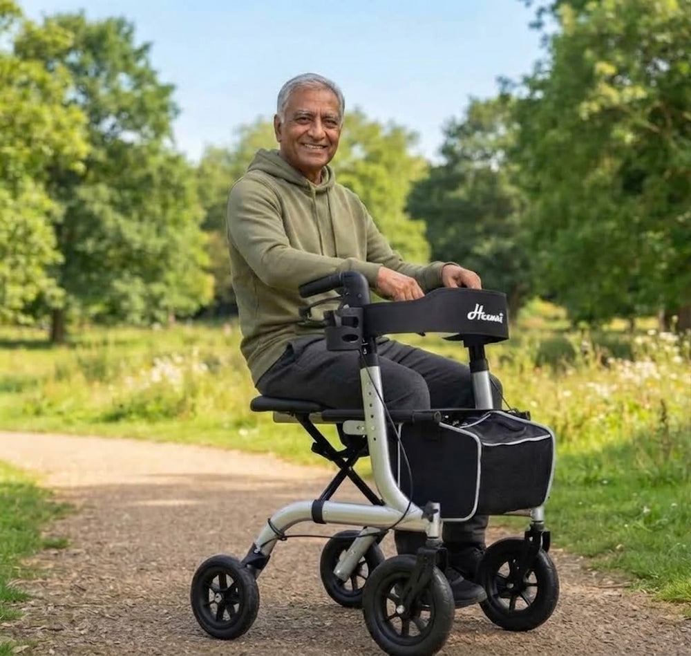 SeniorComfy Hemni All-Terrain Rollator Walker