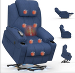 SC STANEL Power Lift Recliner & Riser Chair with Massage & Heat for Elderly