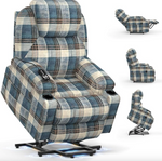 SC STANEL Power Lift Recliner & Riser Chair with Massage & Heat for Elderly