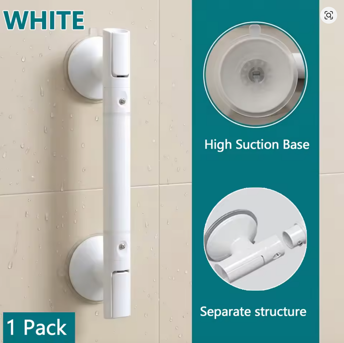 SeniorComfy Suction Grab Rail Bars