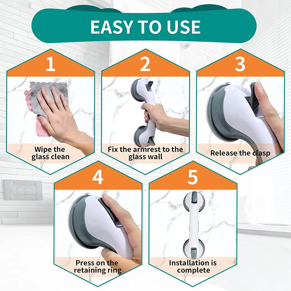 SeniorComfy Suction Grab Rail Bars
