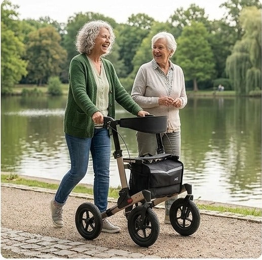 MQ All Terrain Rollator Walker For Seniors, Elderly