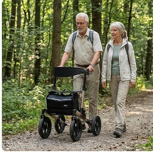 MQ All Terrain Rollator Walker For Seniors, Elderly