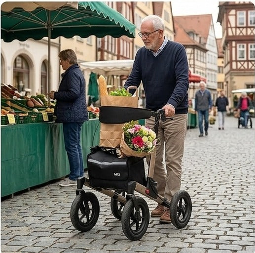 MQ All Terrain Rollator Walker For Seniors, Elderly